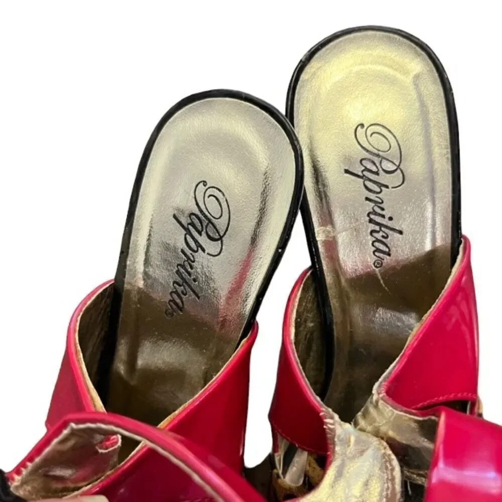 Paprika Women's‎ Stiletto Heels - Leopard, Red, Hot Pink!
